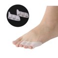 thumbnail image 4 of 2 Pares Separador Dedo del Pie Gel de Sílice Proteger los Dedos del Pie Protector de la Bursitis Cubierta Protectora del Silicona de Tres Agujeros LingWen 1327537068112, 4 of 5