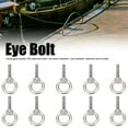 thumbnail image 3 of Stainless Steel Eye Bolts, 10-Piece Set, M6 x 25mm, 304 Grade, Heavy-Duty Lifting and Fastening Hardware, Round Ring Screw Fasteners with High-Quality Stainless Steel Construction, 3 of 9