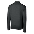 thumbnail image 3 of Men's Cutter & Buck Heather Charcoal South Bend Cubs Lakemont Tri-Blend Quarter-Zip Pullover Sweater, 3 of 3