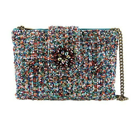 - Mary Frances Carnival Mini Beaded Crossbody Bag Shimmer Handbag Purse New