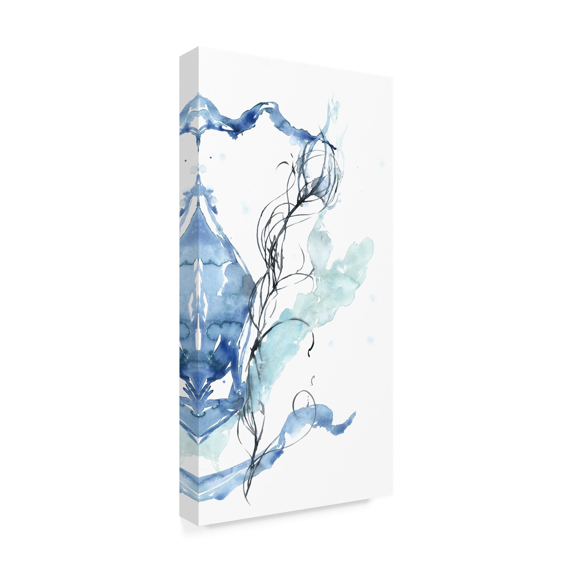 Jennifer Goldberger 'Ocean Etude Triptych III' Canvas Art