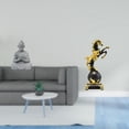 thumbnail image 2 of Estatua de mono,Estatua de Buda Mono para Interiores y Exteriores Budista,Figura de escritorio,Estantería con estatua de caballo para escritorio,oficina y decoración del hogar.,Figura, 2 of 8