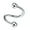 silver, variant on CA Nose Ring Eyebrow Lip Studs Earrings Stainless Steel Body Piercing Rings Hoop-black-spherical