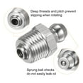 thumbnail image 4 of Unique Bargains 8 Pcs Raccord Droit en Acier Inoxydable 304 Filetage PT1/8 Pieds-28 Accessoires de Mamelon Hydraulique, 4 of 7
