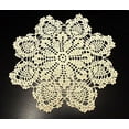 thumbnail image 3 of Fennco Styles Handmade Crochet Lace Pineapple Doilies, Set of 4 - White Coasters for Home Decor, Dining Table, Banquets, Wedding and Tea Party, 3 of 9