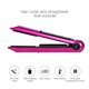 thumbnail image 4 of Plancha de pelo con peine térmico y calor ajustable, recargable por USB, color rojo., 4 of 5