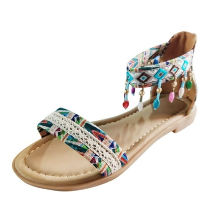 

Jungdeepe Women s Summer Fashion Bohemian Style Open Toe Womens Slides Sandals Size 9 Dark Heel Sandals for Women Womens Clear Sandals Size 8 Check past on Sandals for Women Size 12