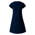 thumbnail image 4 of CHOK Économies d'Été Liquidation 2024! Robe Ample Col en V Manches Courtes en Coton et Lin pour Femmes Été Automne, 4 of 8