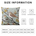 thumbnail image 6 of Acheng Throw Pillow Cover Adorable Bird Decorative Pillow Case Home Decor Pillowcase,&nbsp;Suitable for All Season Pillow Case for Room Bedroom Sofa Chair,2 Pcs White, 6 of 6