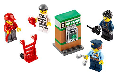LEGO Città CITY Police Minifigura Con Bianco Tappo piatto e radio 