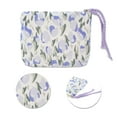 thumbnail image 4 of Unique Bargains 1 Pc Tulip Makeup Bag for Business Travel Blue Polyester, 4 of 6