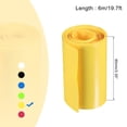 thumbnail image 2 of Unique Bargains 85mm Flat 10ft Yellow PVC Heat Shrink Tube Wraps Battery Wrap for Big Battery Pack, 2 of 5