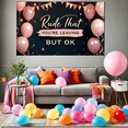 thumbnail image 4 of Pink Balloon Decorative Banner Rude That You're Leaving Farewell for Office Parties Fun Events Humorous Gatherings, 4 of 7