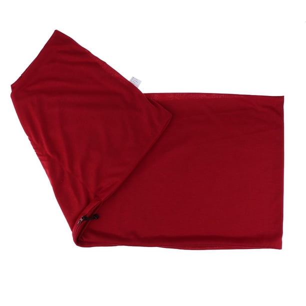 Bufanda de viaje sólida de moda para mujer con cremallera - Vino , se describe Vino rojo Zulema Bufanda de bolsillo de viaje