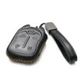 thumbnail image 2 of Vitodeco Leather Smart Key Fob Case Compatible with Chevrolet Silverado 1500, 2500, 3500, GMC Sierra (2019 - 2023 Models) - 5-Button, Black, 2 of 5