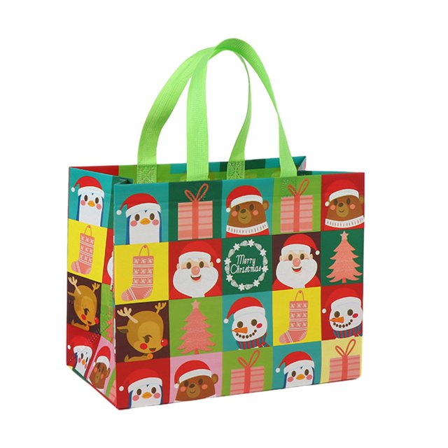 Toystoory Regalos de Navidad Bolsas de decoración festiva con asa Bolsas de regalo decentes para bolsa de dulces de Navidad Kits de decoración para fiestas A3