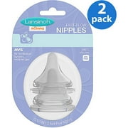 (2 pack) (2 Pack) Lansinoh Fast-Flow Natural Wave Nipples, 2 count