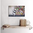thumbnail image 4 of Graffiti Wall Art Banksy Canvas Wall Art Colorful Wall Art Graffiti Canvas Wall Art Banksy Art Street Art Canvas Wall Art Banksy Prints Graffiti Wall Decor for Living Room Bedroom Decor 12x18, 4 of 6