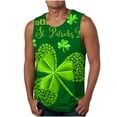 thumbnail image 1 of Qertyioot Hommes Casual Indépendance Jour Impression Sans Manches Pull Col Rond Débardeurs de Sport Moins de 10 $, 1 of 4