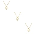 thumbnail image 2 of Collar de cadena de moda joyería de Oro ajustable exquisita Qarigey, 2 of 6