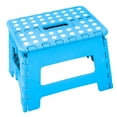 thumbnail image 4 of Lexi Home 9” Step Stool Foldable Collapsible Step Stool with Handle & Rubber Grips, Blue, 4 of 10