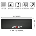 thumbnail image 5 of LIVABIT 12" x 36" Gunsmith Cleaning Tool Work Bench Gun Mat Black 2PK, 5 of 8