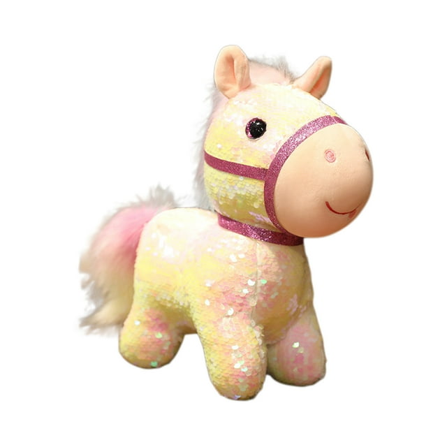 Regalos de Decoración Del Hogar 2026 Año de Caballo Peluche Juguete, 5.9In Mascota Afortunada Animal Relleno Zodiaco Chino Muñeca Celebración Regalos para Amigos