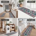 thumbnail image 5 of Multicolor Geometric Pattern Kitchen Rugs Sets Of 3,Kitchen Runner Rugs Non Skid Washable,Decorative Kitchen Floor Mats for Kitchen,Sink,Laundry,17"x30"+ 17"x47" + 17"x59", 5 of 6
