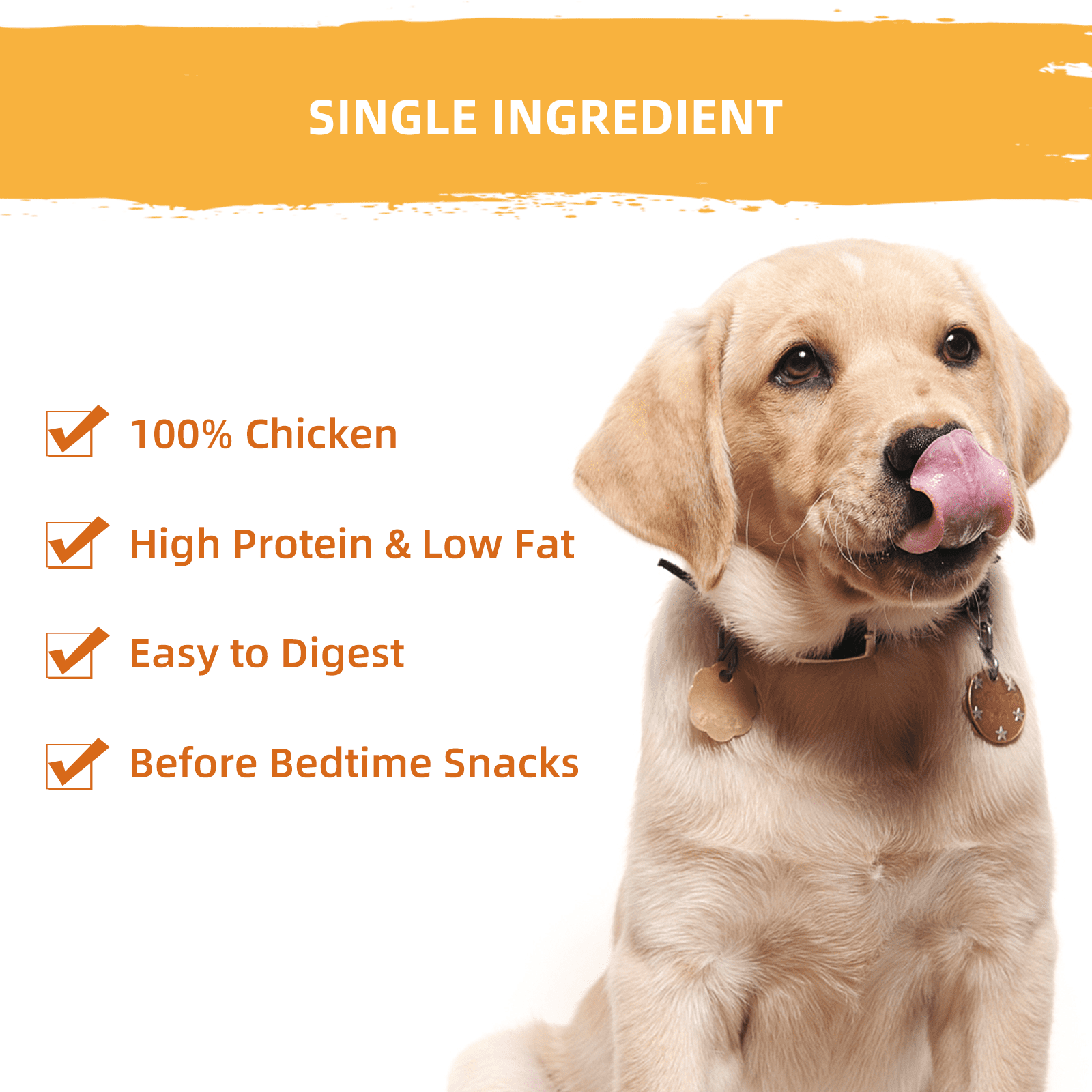 (5 pack) Jungle Calling Chicken Chips for Dogs, All Natural Chips Jerky Dog Treats, Single Ingredient Snacks