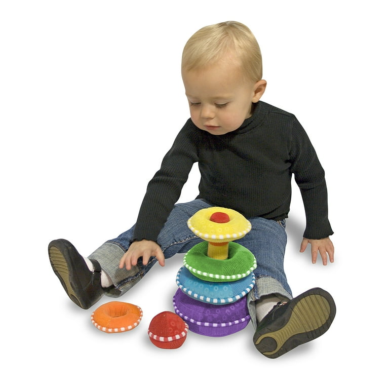 Melissa Doug Soft Rainbow Stacker Educational Toy
