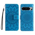 thumbnail image 2 of TECH CIRCLE Slim Wallet Case for Google Pixel 8 Pro 6.7 inch,Shockproof Stylish Embossed Pattern PU Leather Magnetic Clasp Folio Flip Kickstand Card Slots Purse for Women Men Phone Cover,Blue, 2 of 11