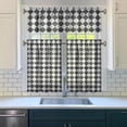 thumbnail image 3 of Retro plaid Kitchen Curtains Set Tier and Valance Buffalo Plaid Pattern Vintage Checkered Design Abstract Colorful Checkered Rustic Farmhouse Plaid Print Classic Red and Black Buffalo Plaid Striped an, 3 of 6