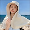 thumbnail image 6 of LADIGASU Full Face Shoulder And Neck Hat Integrated Sunscreen Shawl Summer Fisherman Hat Oversized Sun Hat Cycling Sun Hat, 6 of 6