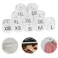thumbnail image 4 of Shisuyan 200pcs Hanger Size Tag Markers For Clothing Plastic Size Rings For Clothing Racks Garment Sale Markers Clothes Hanger Tags Labels For Clothes, 4 of 8