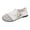 White, variant on Women's Double Buckle Penny Loafers, Comfortable Dress Leather Shoes, Adjustable Strap Flats, Business Driving Casual Slip-On Walking Shoes White