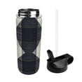thumbnail image 4 of 18oz Straw Lid Space Bottle 2.9×8.9in Double-Layer Insulated Leak-Proof Bottle Straw Cup Lid Convenient For Carrying Argyle Plaid Dimgray_95746_2, 4 of 8