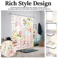 thumbnail image 5 of Tcwhniev Boho Shower Curtain, Vintage Patchwork Floral Waterproof Fabric Bath Curtain with 12 Hooks, 72x72 Inch, 5 of 8