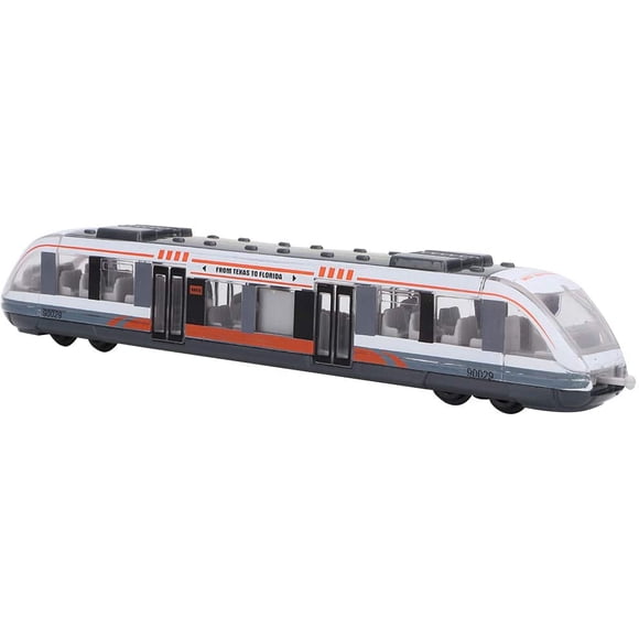 Toy Train Simulation Subway Model Alloy Sliding Diecast Metal Vehicles Education Cognitive Toy Christmas Birthday Gift for Children(White) YH