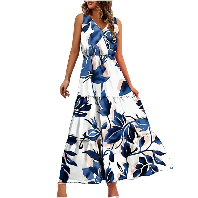 Summer Lovely Tiered Floral Maxi Dress Summer Lovely Tiered Floral Maxi Dress