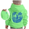 thumbnail image 5 of Girls Boys Palm Hoodies Sweatshirts Cute Preppy Hoodie Green 7-8 Years, 5 of 8