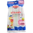 thumbnail image 2 of Disposable Flexible Bendy Drinking Colorful Straws with Paper Wraps - Eco-Friendly for Hot and Cold Beverages:2400 CT, 2 of 5