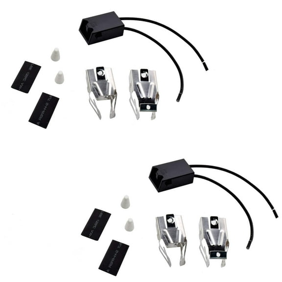 HQRP 2-Pack Range Top Burner Receptacle Kits Replacement for Maytag 1058AH-W 1058AH-Z 1058WH-W 1068F-CZ 1151AJ-30 1151AL-30 1151WJ-30 15GA-1 15GA-10 15GK-10 15GN-1 15GN-10 Oven Stove