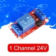 thumbnail image 4 of Módulo De Relé Módulo de interruptor de relé de 1/2/4/8 canales con optoacoplador 5V 12V 24V (1 ​​canal 24V), 4 of 7