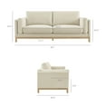 thumbnail image 4 of Modway Roscoe 81 inch Fabric Sofa in White, 4 of 10