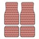 thumbnail image 1 of Fotbe Red and Brown Squares Juego de 4 Tapetes para Auto con Estampado – Alfombrillas de Goma Reforzada, Diseño Antideslizante, Protección para Todo el Año – Vehículos, Autos, Camionetas y SUVs, 1 of 7