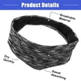 thumbnail image 5 of Vocoste 1 Pc Stretchy Soft Sport Headband, Sweat Wicking Yoga Sweatband for Men Women, Black, 5 of 7