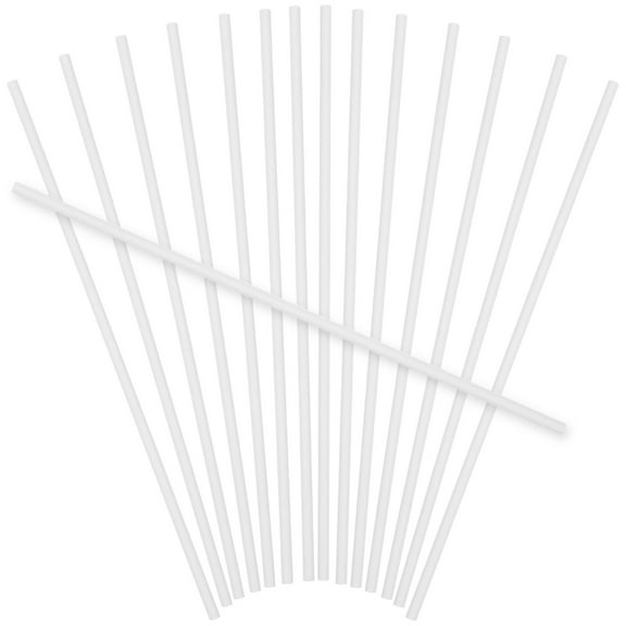 OUNONA 100Pcs White Round Lollipop Sticks for Kids Diy Craft Party Use