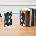 thumbnail image 6 of Acrylic Bookends 2 Pairs Decorative Book Stoppers for Home Office Desk Organizer Chickens and Hens, 6 of 6