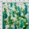 thumbnail image 3 of oneOone Viscose Chiffon Green Fabric Watercolor Sewing Craft Projects Fabric Prints By Yard 42 Inch Wide, 3 of 5