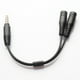 thumbnail image 3 of Adaptador Divisor Con Micrófono 3 5 Mm 1 TRRS A 2 Y Cable Audio, 3 of 9